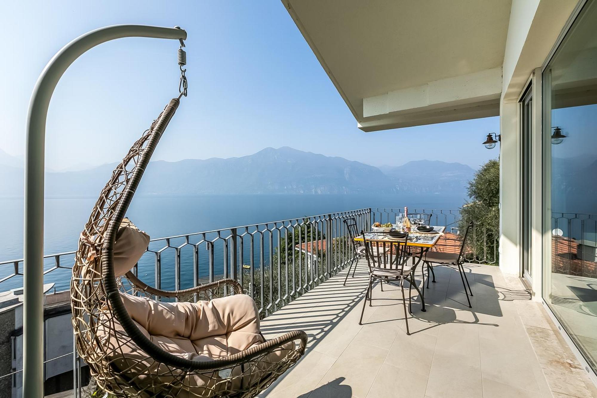 Lake View Villa Mercurio With Shared Pool Brenzone sul Garda Exterior photo